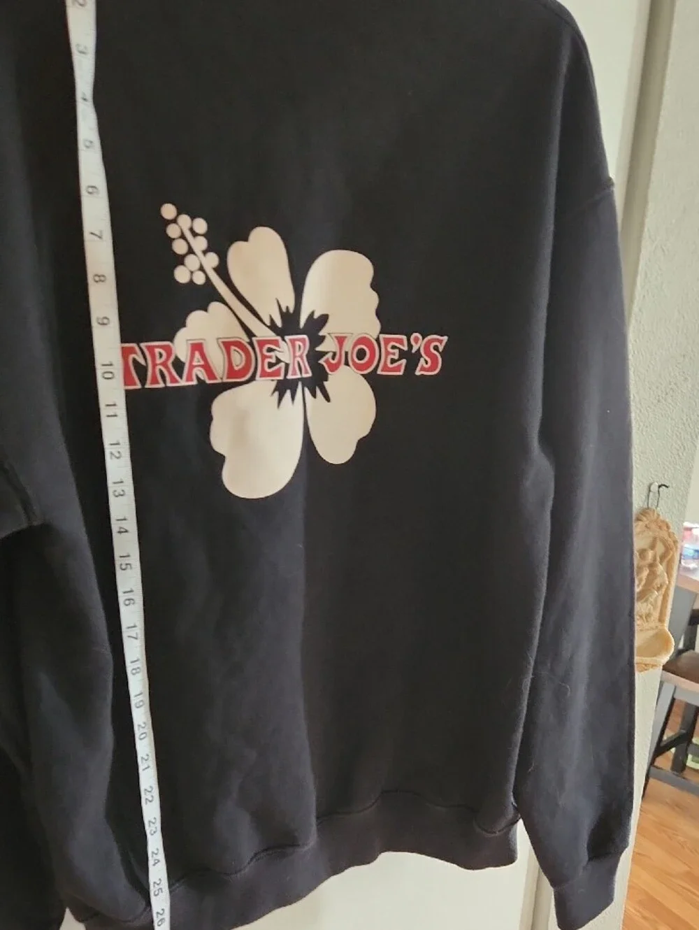 Trader Joe's Black Sweatshirt